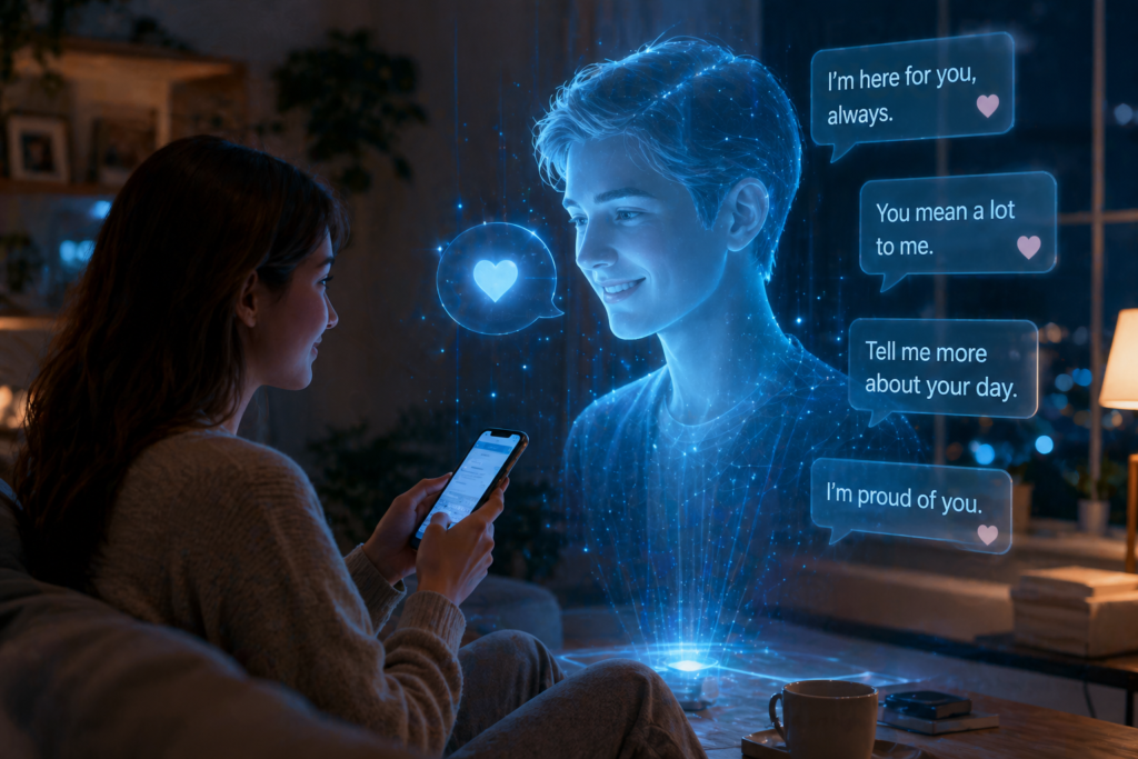 ai relationship emotional connection ai girlfriend chatbot